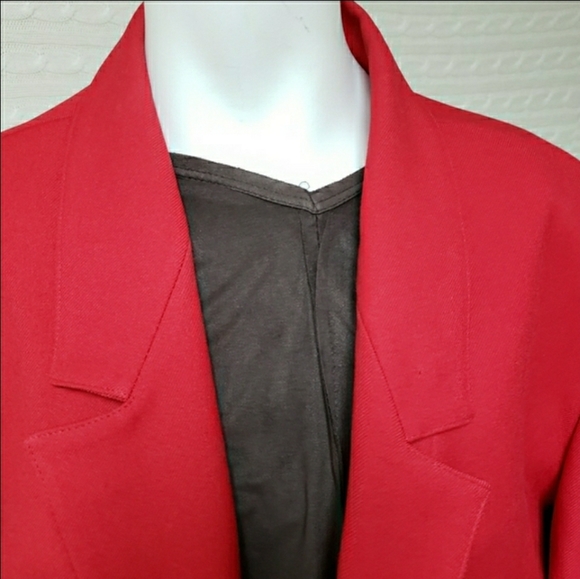 Donnkenny vintage red oversized suit jacket size medium large - Picture 4 of 12